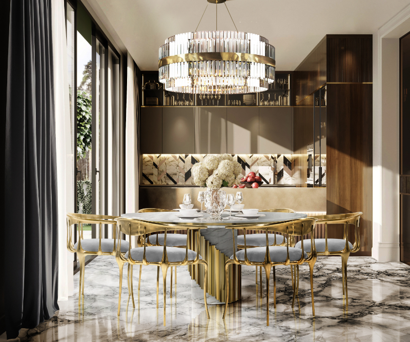 Luxury Dining Rooms Where Exclusive Design Pieces Steal The Spotlight