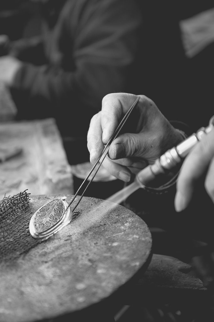 craftmanship - one of the techinques in metal work used to create the filigree bugs, weld