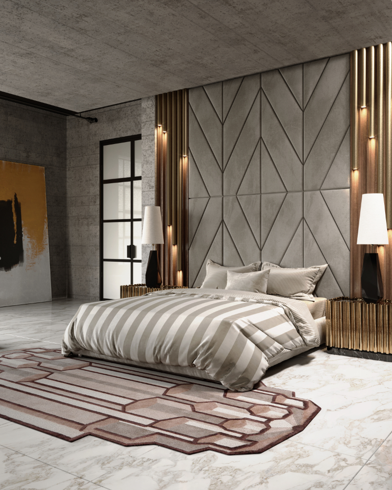 Boca do Lobo's eclectic loft in Hong Kong - the luxury master bedroom 
