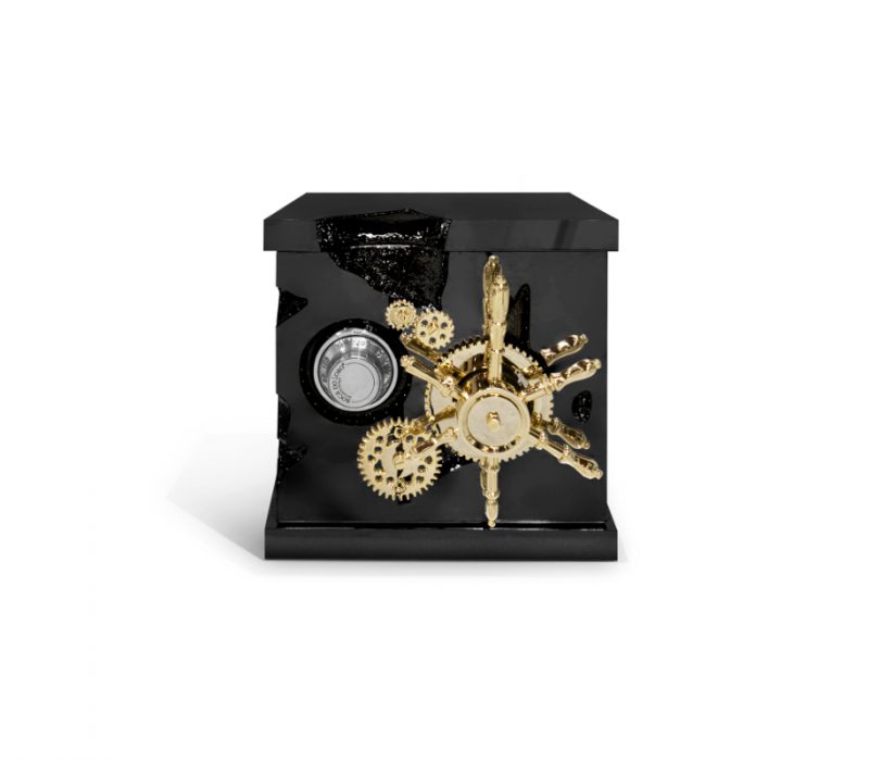 california home decor - black safe