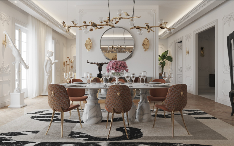 Luxury Dining Rooms Where Exclusive Design Pieces Steal The Spotlight